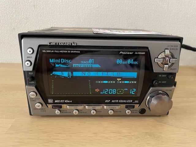 Pioneer Carrozzeria FH-P99MDR 2Din Car Audio CD MD Bluetooth Player Tested