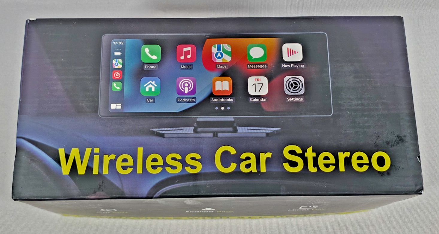 10″ Portable Car Stereo Dash Cam Bluetooth CarPlay Android Auto Touchscreen WiFi