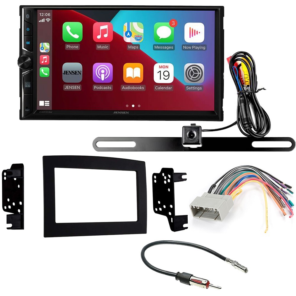 Jensen 7″ Wireless Apple Carplay Stereo Install Kit for 2006-2008 Dodge RAM 1500