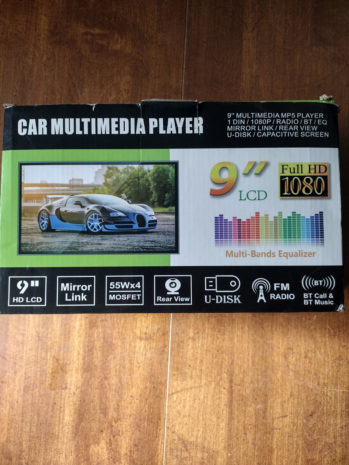 P.L.Z 4022D Q3570 9″ 1 DIN Car Multimedia MP5 Player Stereo Backup Camera