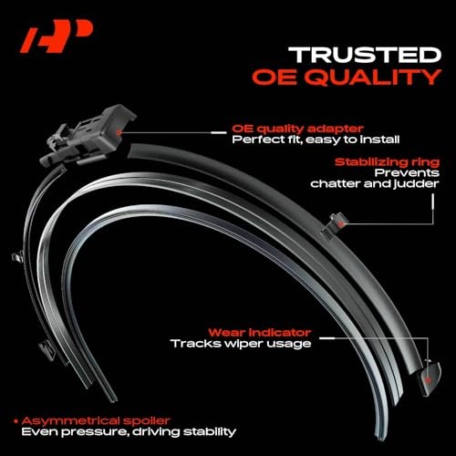 22″+22″+12″ Windshield Wiper Blades Compatible with Chevy Tahoe Suburban &