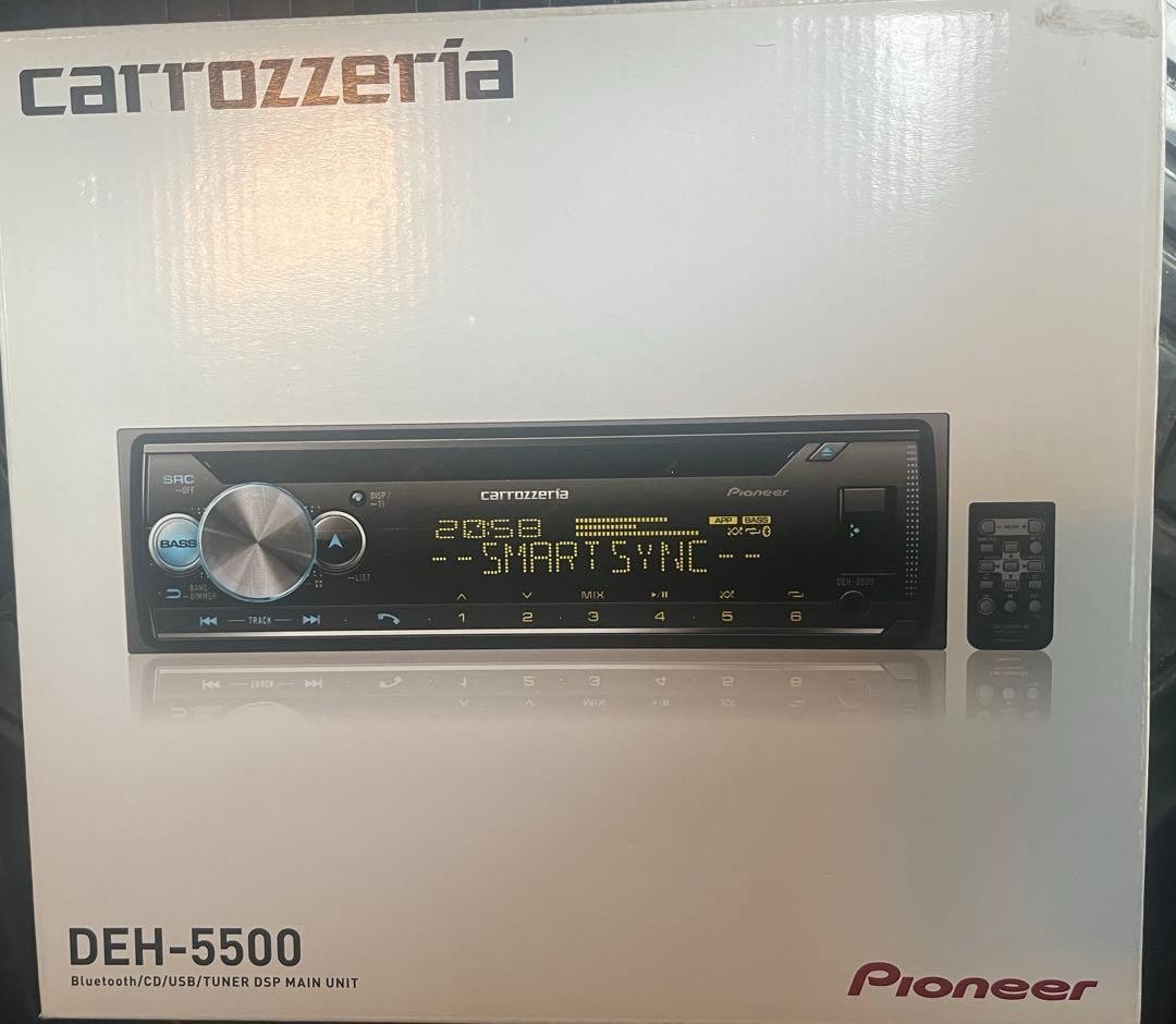 Pioneer Carrozzeria DEH-5500 1DIN CD Player Bluetooth USB AUX Stereo New Japan
