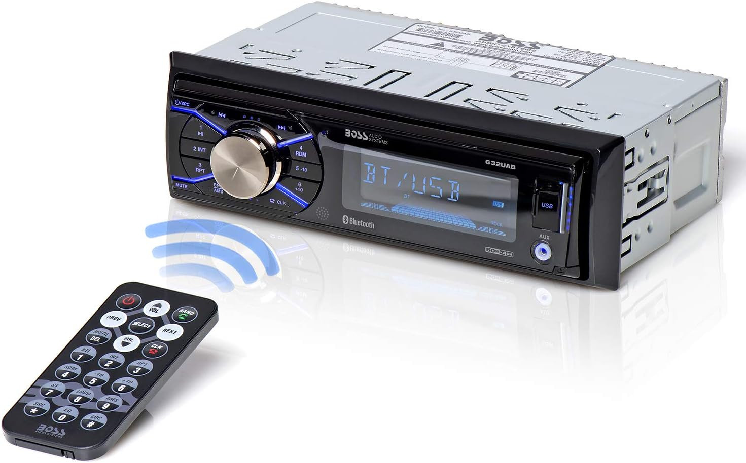 Estereo auto bluetooth sin cd radio am fm control remoto entrada usb auxiliar