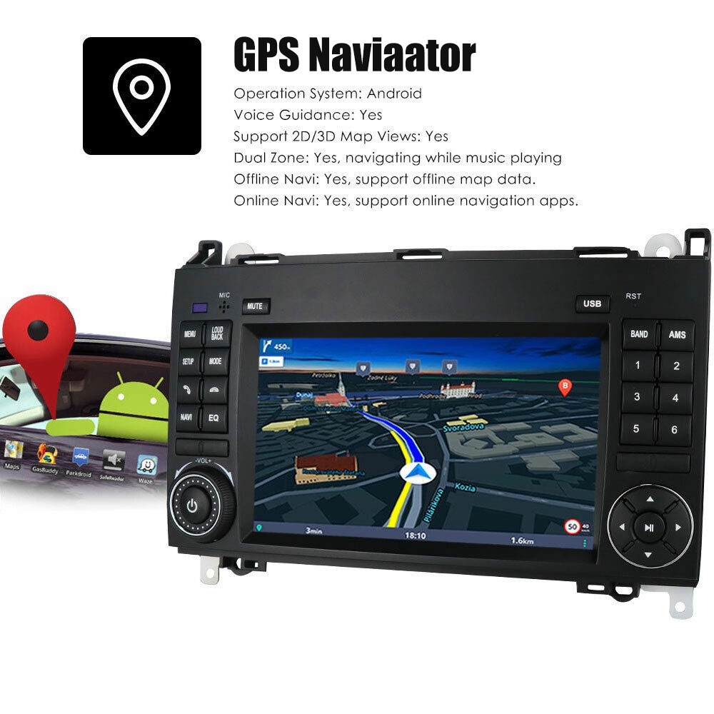 7″ Car Stereo Radio GPS Navi RDS 1+32G For Benz W906 Sprinter 2500/3000 2006-12