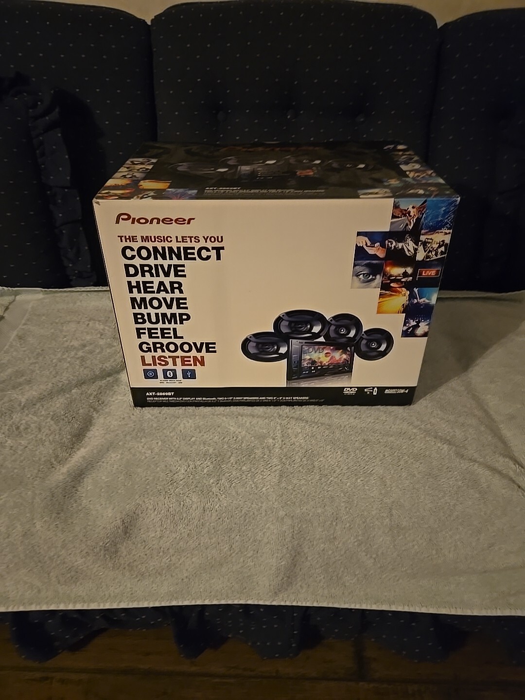 Pioneer AXT-2869BT DVD Bluetooth Receiver and Speakers READ DESCRIPTION!!