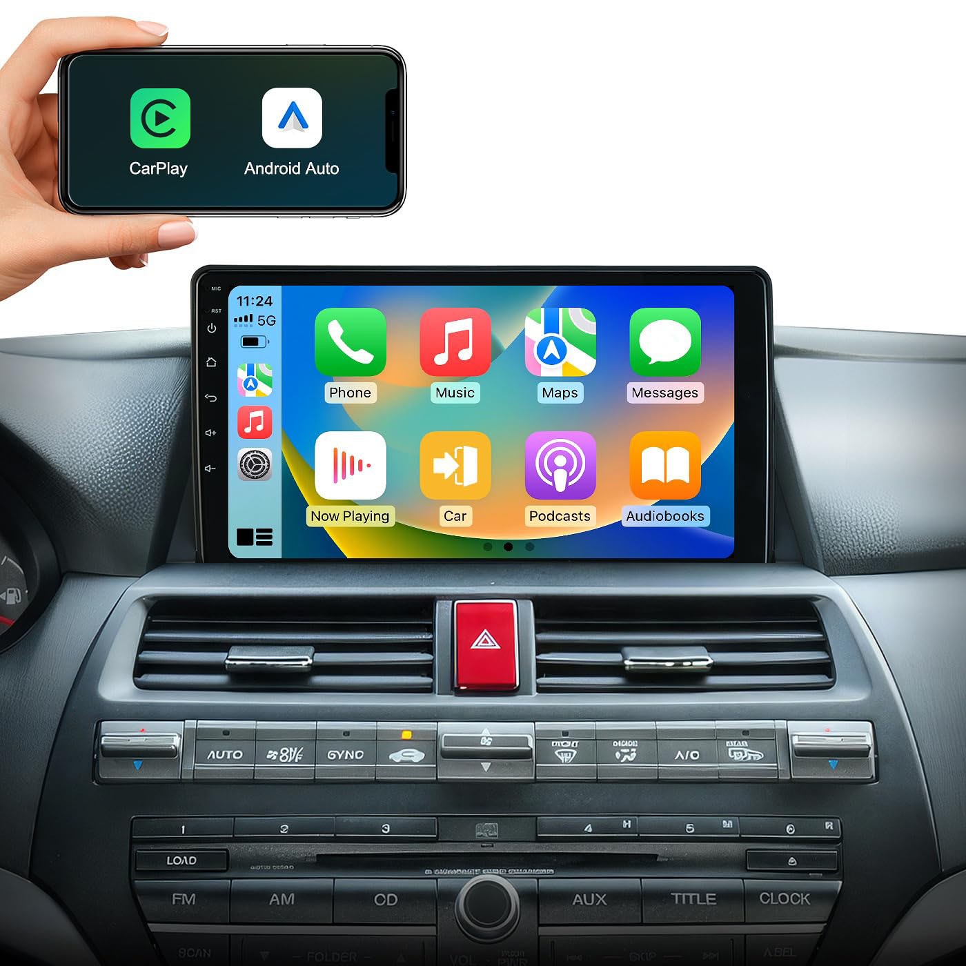1280*800 For HONDA ACCORD 2008-2013 Android Auto Car Stereo NAVI Radio Carplay