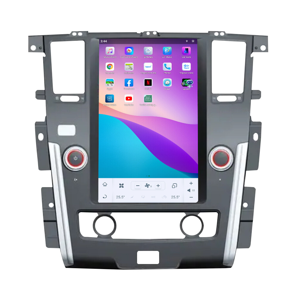 13.6″HD Car Stereo for Nissan Patrol SE 2012-2019 Silver GPS Navigation BT Music
