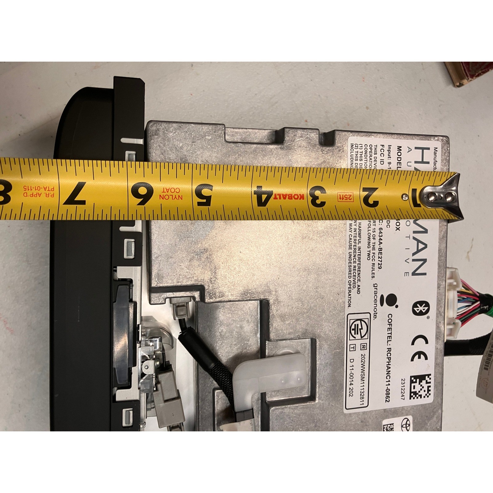 Toyota Highlander JBL Radio CD 86140-0E120 Panasonic Harman Extension Box BE2729