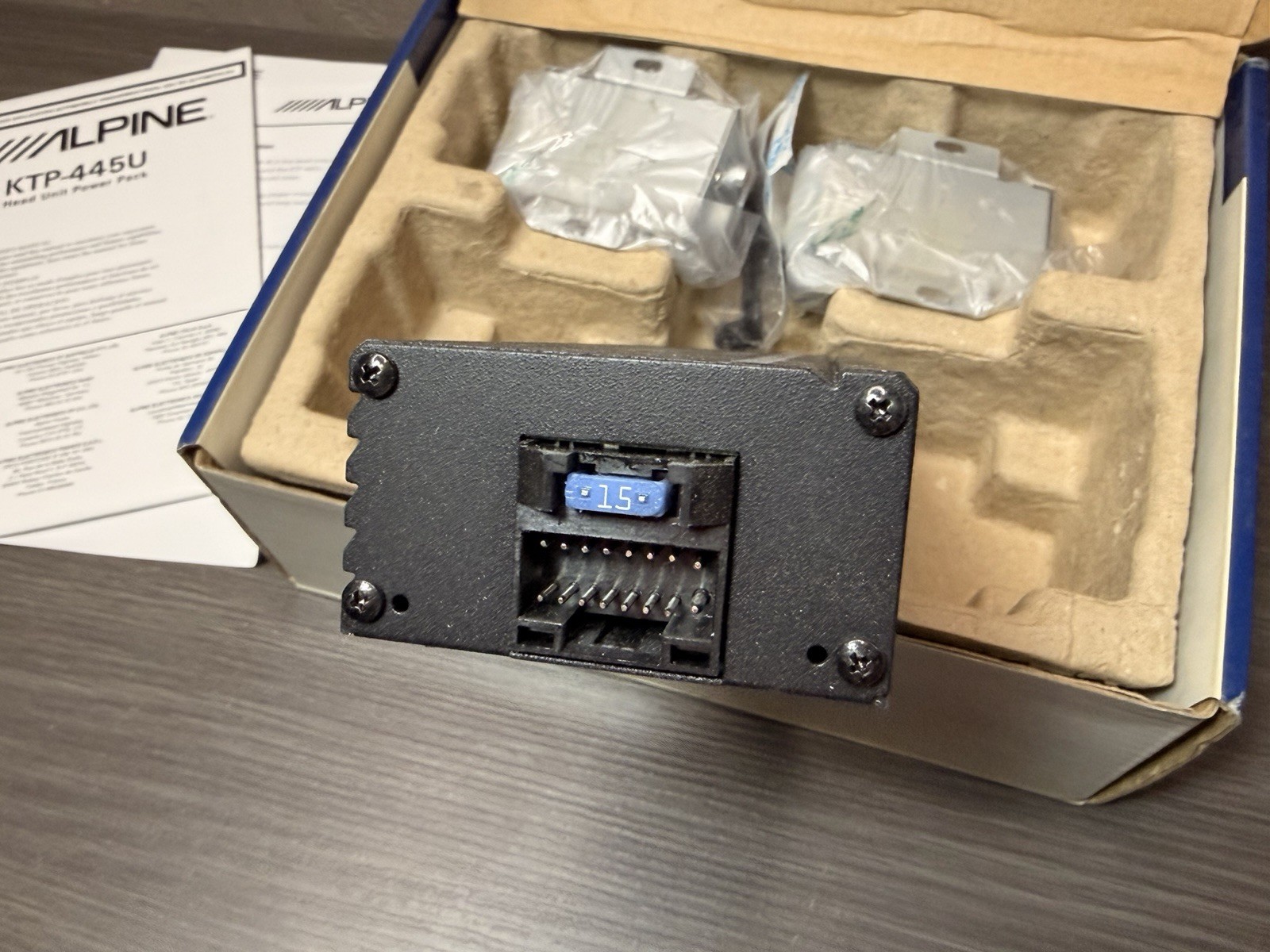 Alpine KTP-445U Universal 4-Channel 180W RMS Compact Car Audio Amplifier