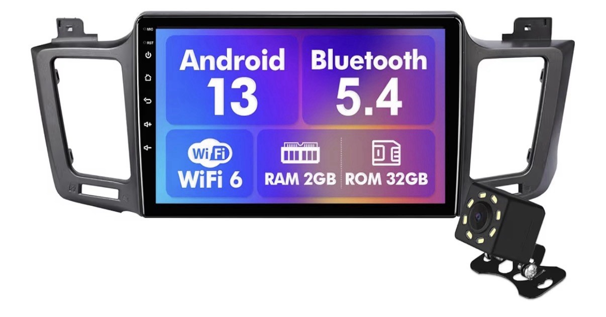 Android 13 Car Radio for 2+32G Toyota RAV4 2013-2018 10.1” 1280 * 720 Touchs…