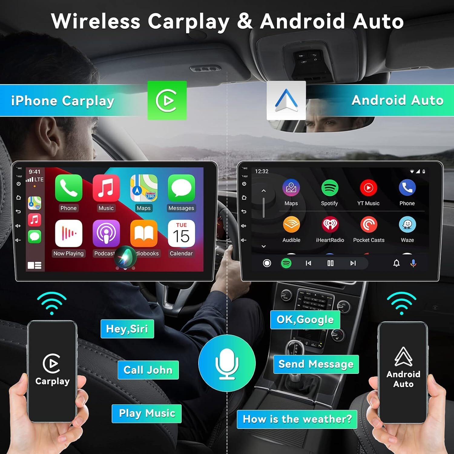 Radio For 2009-2012 Ford F150 Carplay GPS Navi BT WiFi GPS Navigation Backup Cam