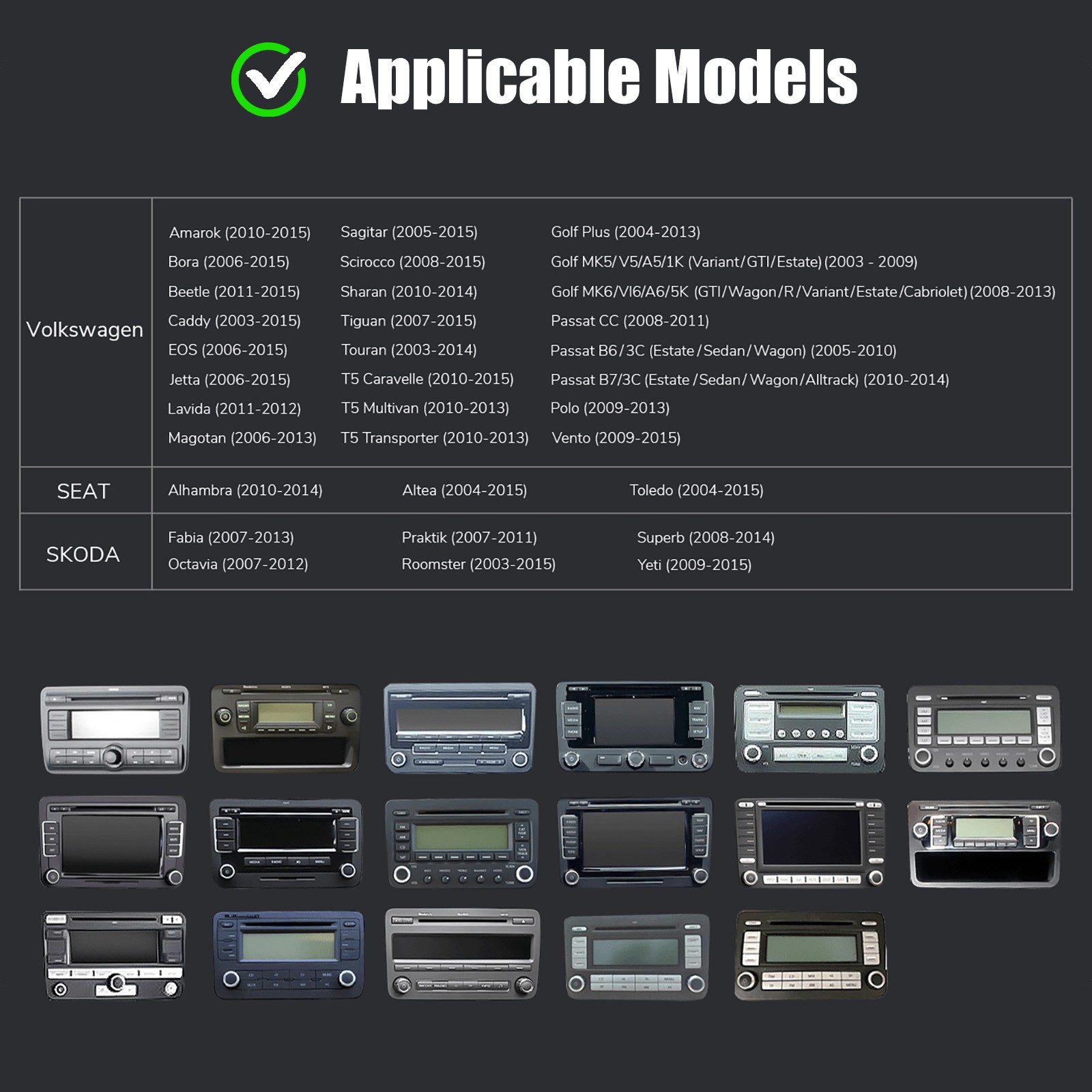 For VW Volkswagen Jetta Passat GPS Nav Car Stereo Radio Carplay Android 14 BT FM