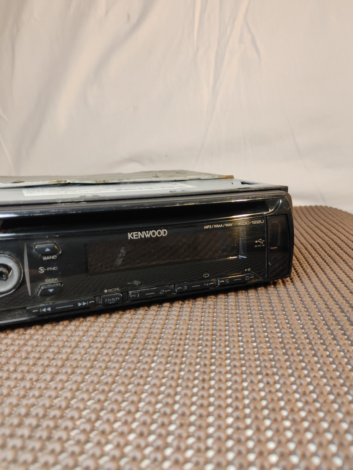 🔥Kenwood KDC-122U Black Radio Car Audio CD Receiver Vintage Tested USB Mp3