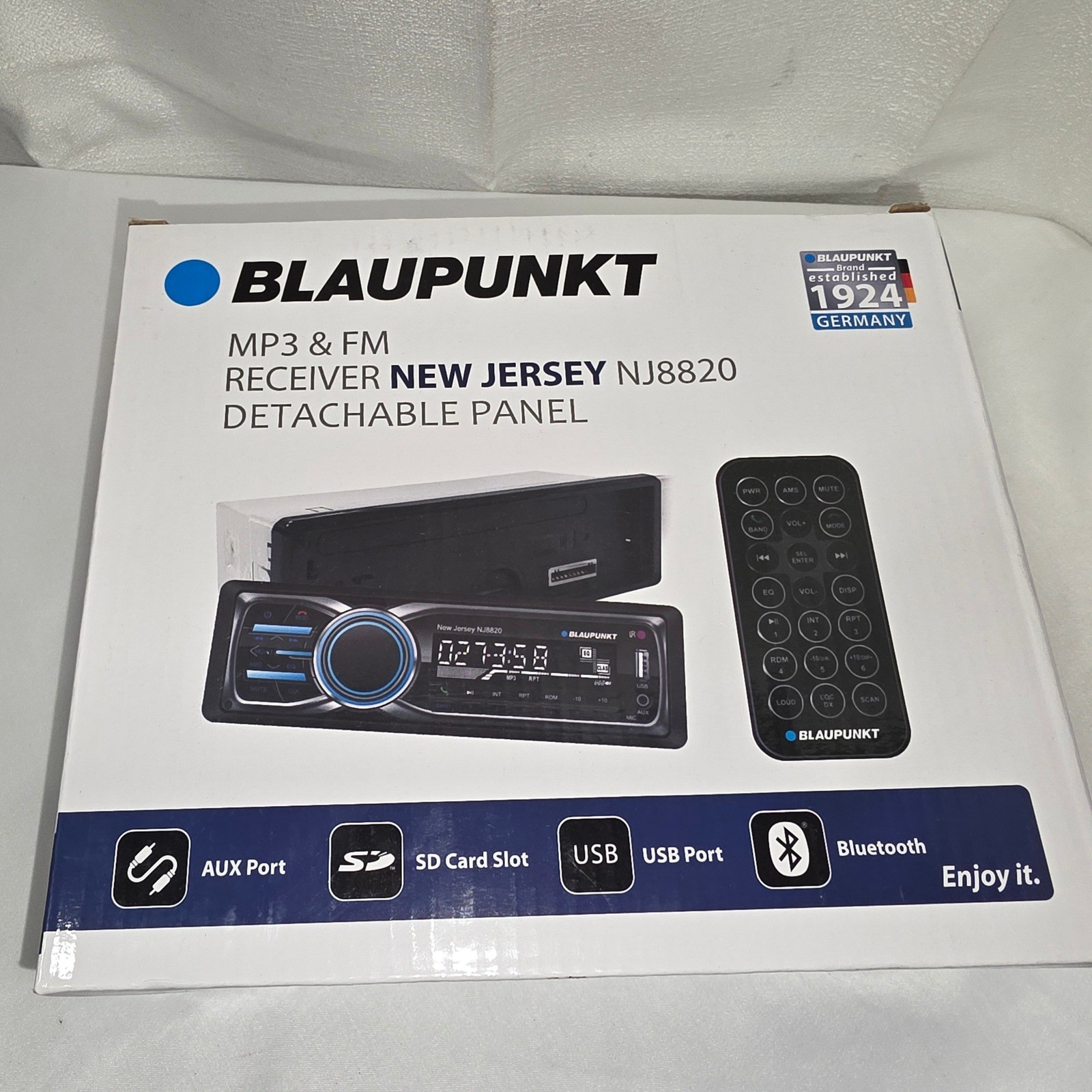 Blaupunkt New Jersey Car MP3 FM Receiver Bluetooth USB SD Detachable Panel