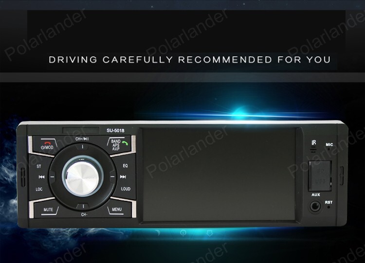 Single 1 DIN USB / TF card Bluetooth Car RadioMP5 remote control AUX/SD 4.1-inch
