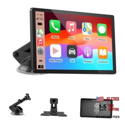 CarPlay Screen for Car, 9” Wireless CarPlay & Android Auto – Smart Black