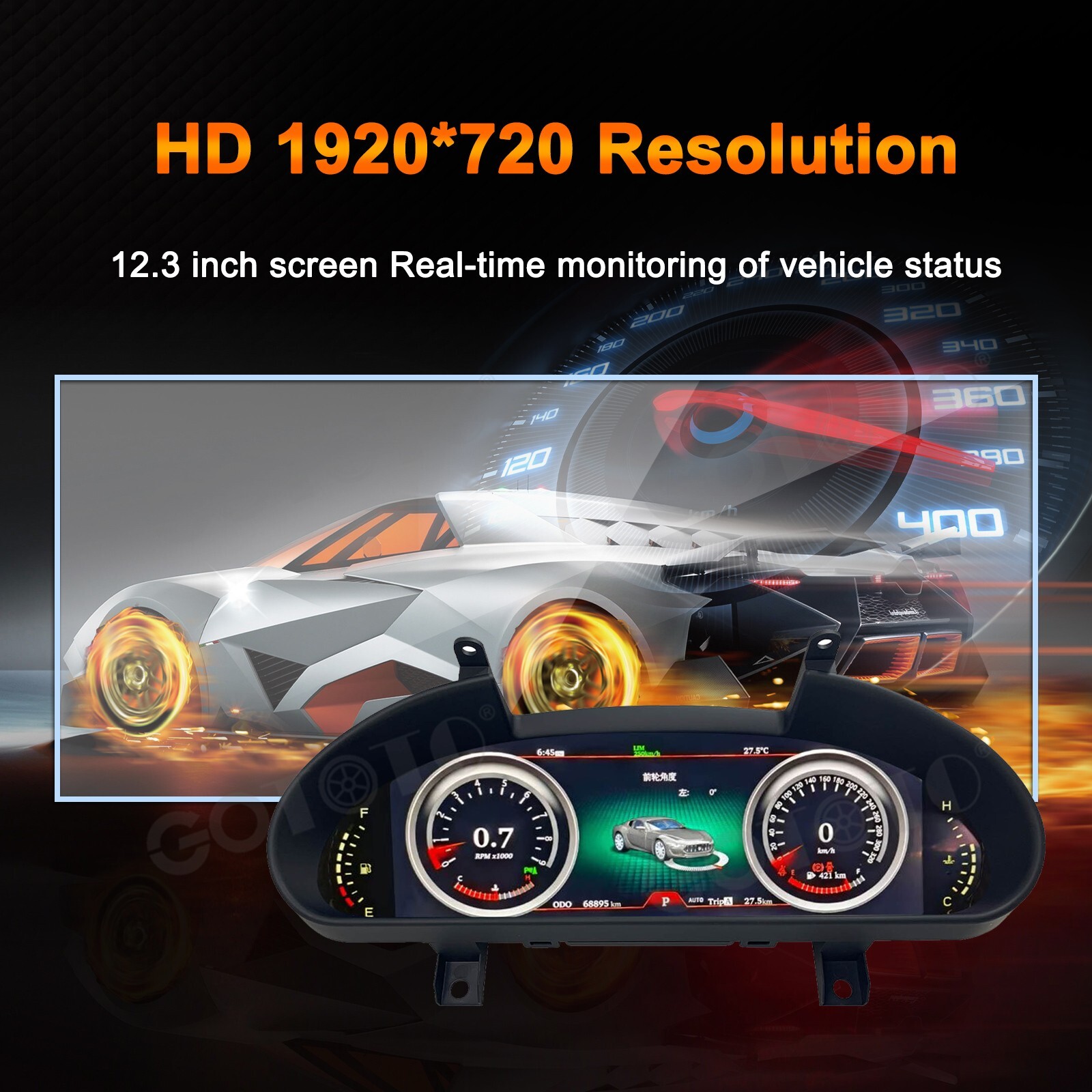 Digital Cluster Speedometer Instrument for Maserati GT GC GranTurismo 2007-2017