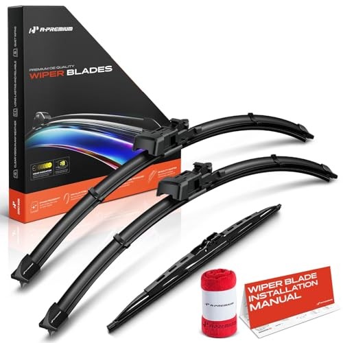 22″+22″+12″ Windshield Wiper Blades Compatible with Chevy Tahoe Suburban &