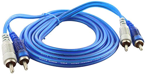 RCA Blue Interconnect Cable Home Marine System Y-Adapters 1.5 3 6 12 15 18 & 22