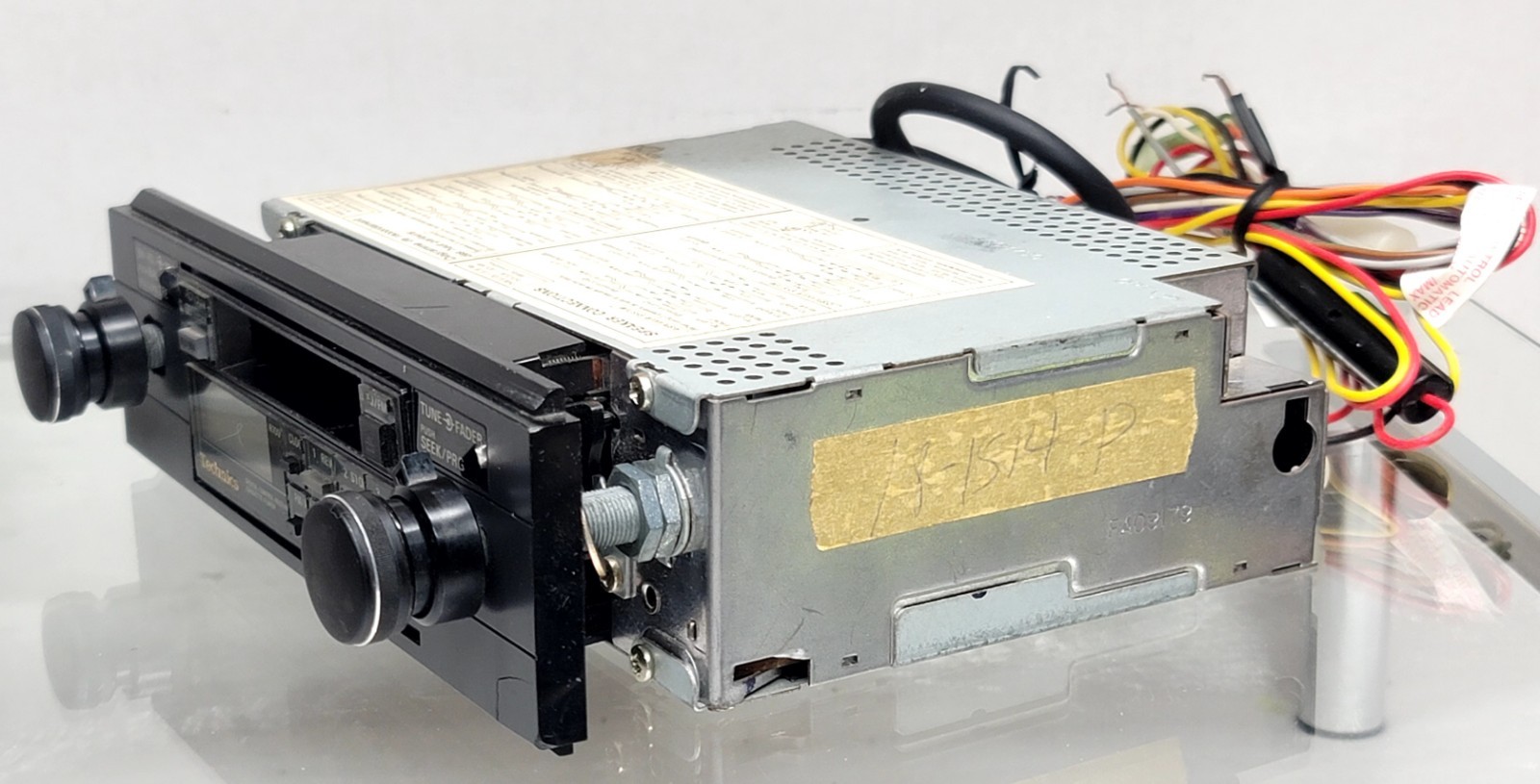 TECHNICS ALPHATUNER Car Stereo Cassette Deck Radio FM-AM CQ-R700EU See video