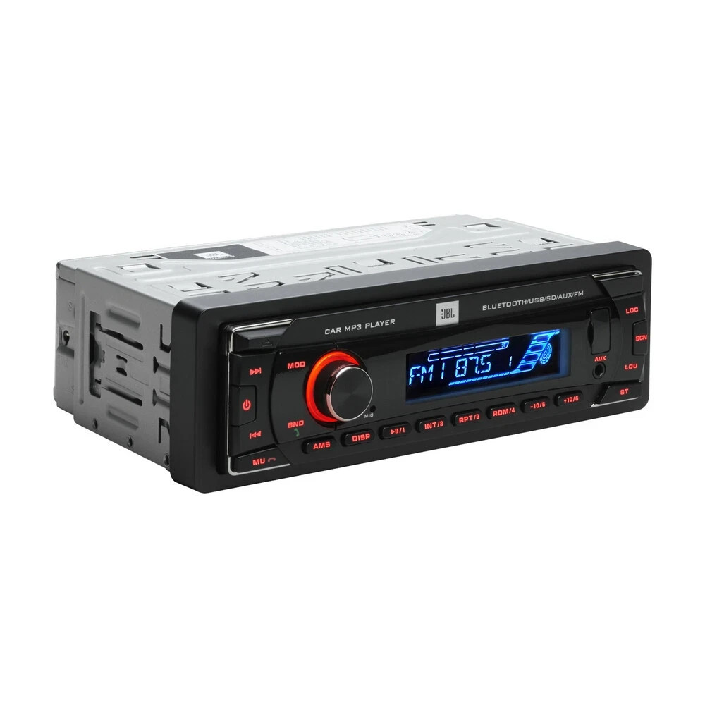 JBL Celebrity 100 Single-Din Mechless Car MP3 Player Black with Detachable Face