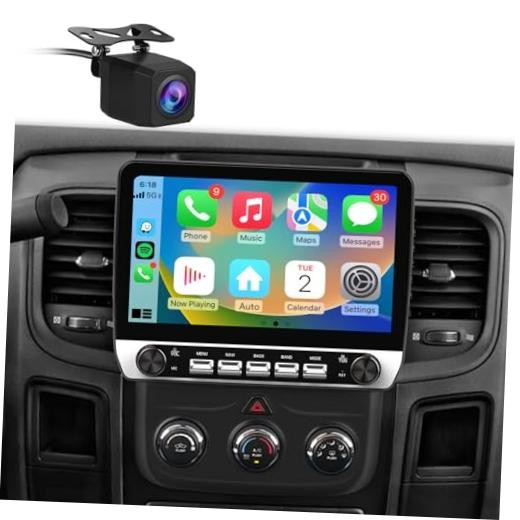 10.1″ Car Radio Stereo for Dodge RAM 1500 2500 3500 2GB+64GB 10.1″with Camera