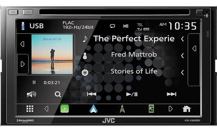 JVC KW-V960BW 6.8″ DVD/CD Receiver Compatible Apple CarPlay or Android Auto