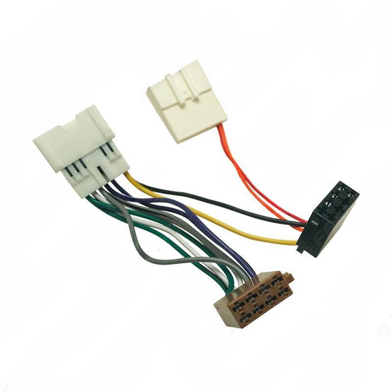 for Renault Karbin Logan/Sandero car ISO audio modification cable,power adapter