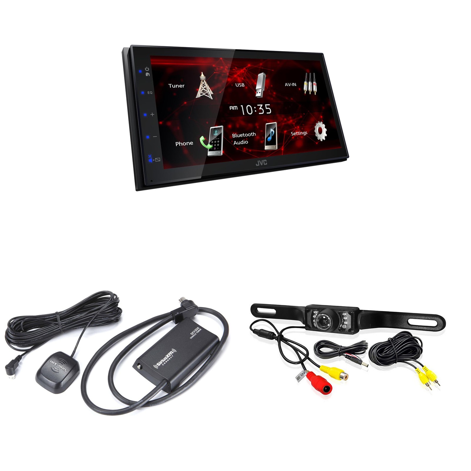 JVC KW-M180bt 6.8″ Car Monitor Iphone Android Bluetooth Receiver Usb/3 Pre-Ou…