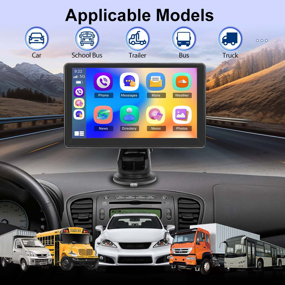 7′ screen car player MP5 portable smart player supports Android Auto FM AUX