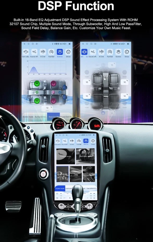 For Nissan 370Z 2005-2019 14.5″ T-Style Touch Screen Android Car Radio Carplay