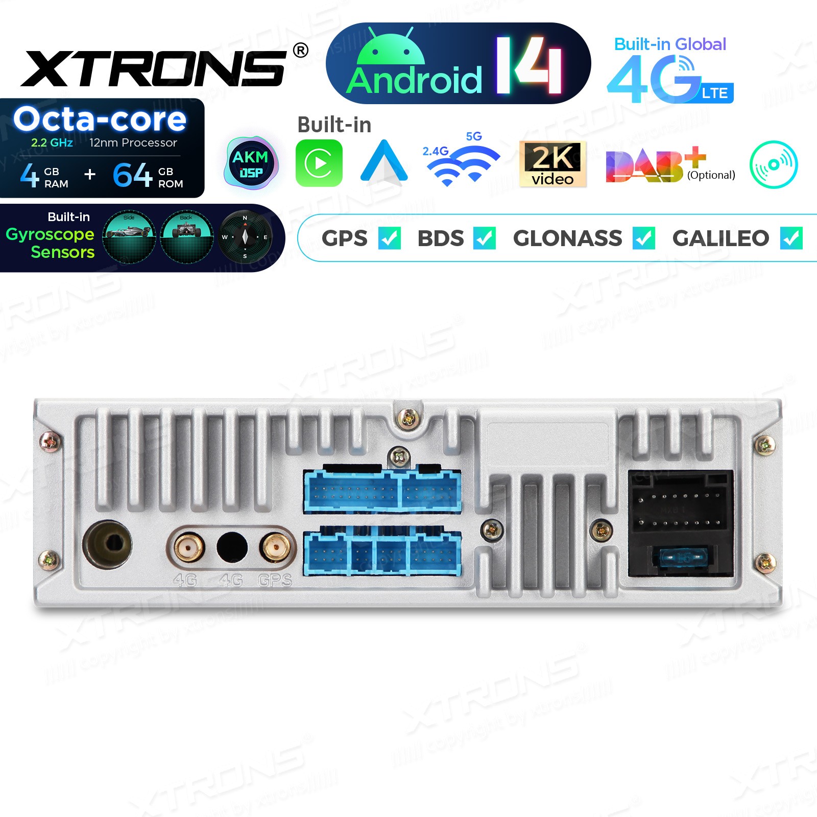 7″ Android 14 Car Stereo DVD 4G LTE Radio GPS 4+64GB AKM DSP For BMW E46 3er M3