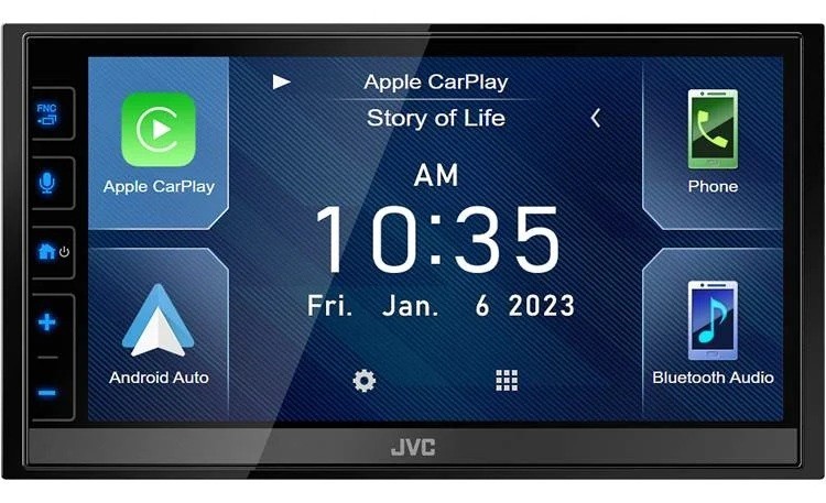 NEW JVC KW-M780BT, 2-DIN Digital Media Receiver, w/ Apple CarPlay & Android Auto