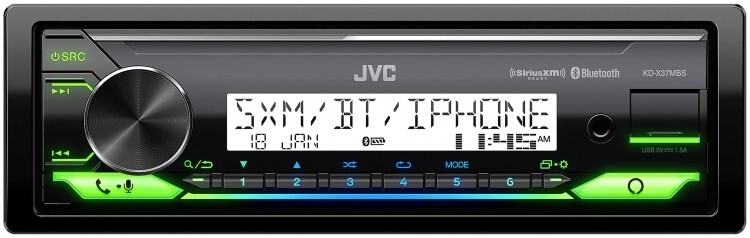 JVC KD-X37MBS Car & Marine Digital Media Receiver w/ Bluetooth USB SiriusXM