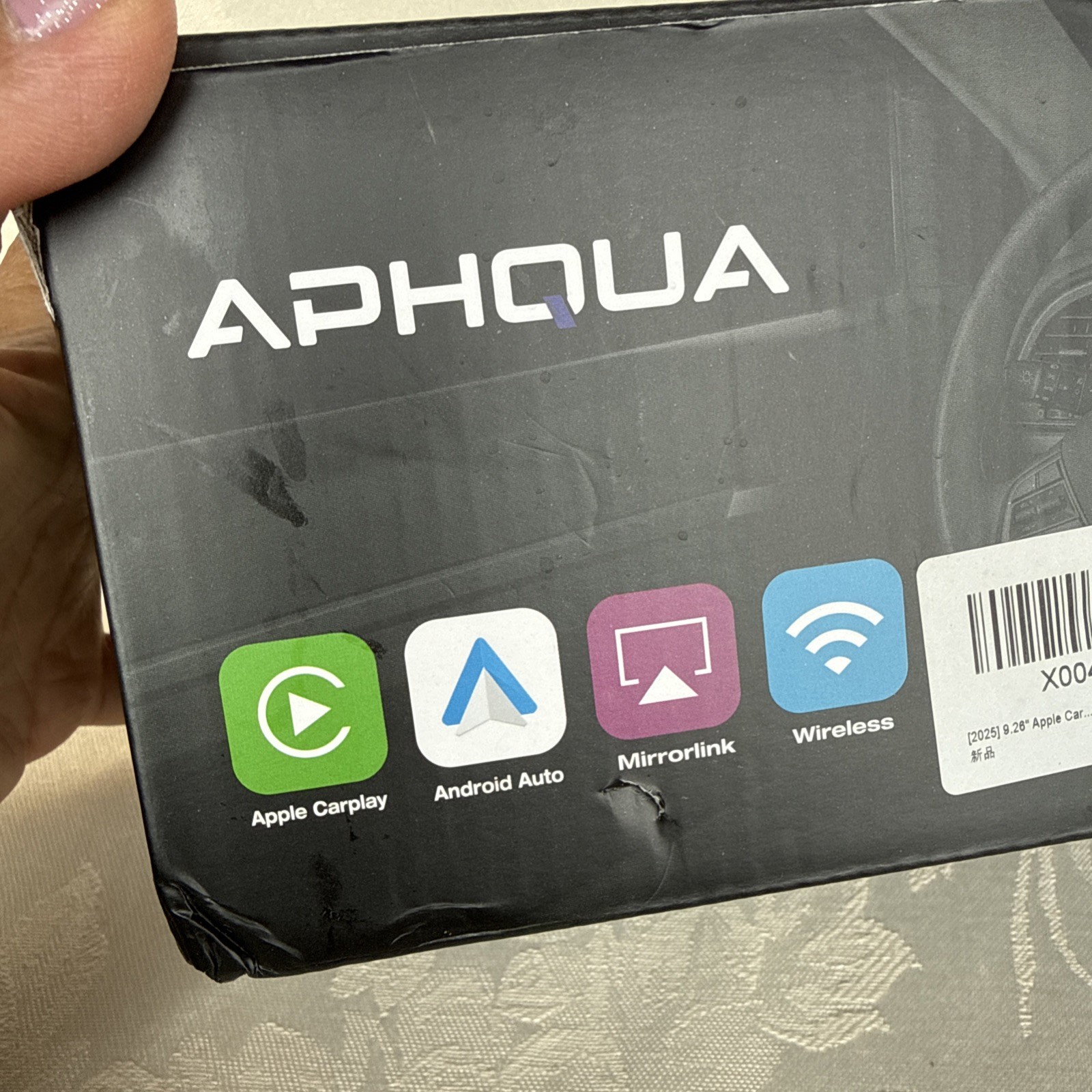 Aphqua Wireless Portable Car Stereo New Bluetooth/Siri/FM Aux!