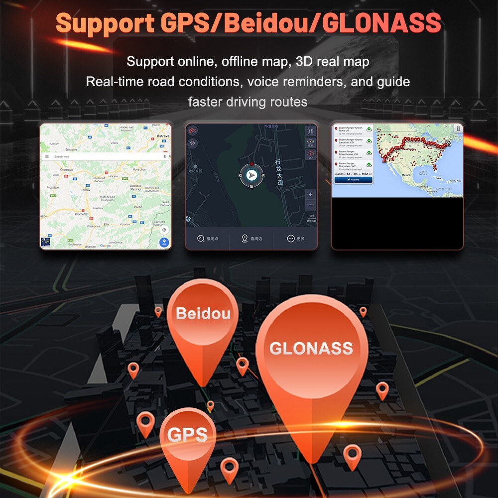 Android 13 Car Radio For Jeep Grand Cherokee 2014+ Black Carplay GPS Navi Screen