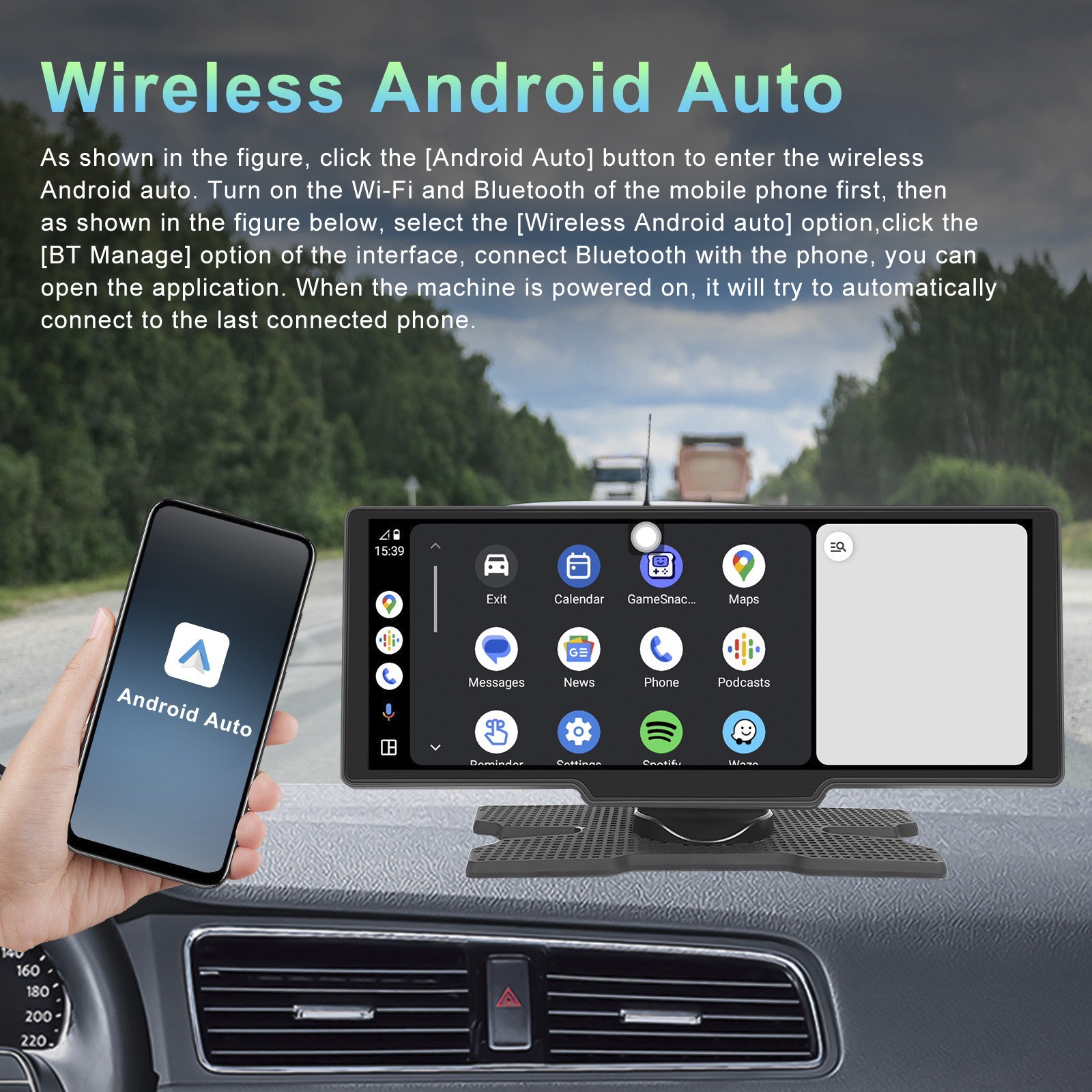 10.26 HD Display Car Navigation System CarPlay all-in-one Machine 12 LED Camera