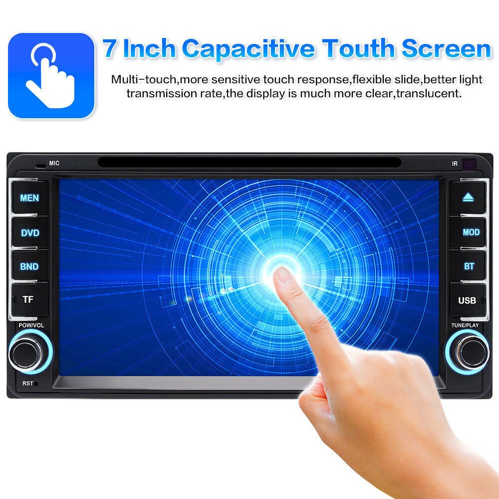 CarPlay Car CD DVD Stereo AM FM Radio Head Unit For Toyota FJ Cruiser 2007-2018
