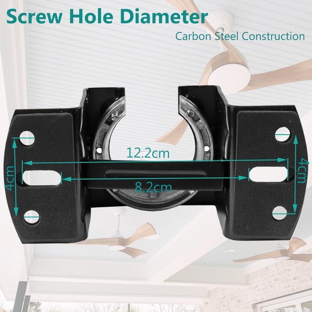 Universal Ceiling Fan Mounting Bracket Complete Kit with Hanger Ball – 2.0Mm Hea