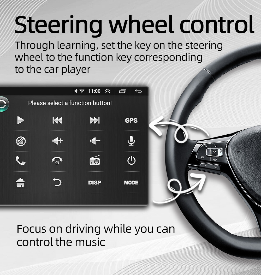 10.1″ Double 2 Din Car Stereo Radio Android 11.0 GPS Wifi Touch Screen FM Player