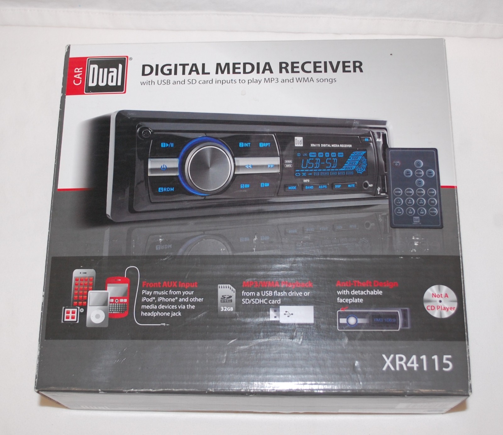 Dual Electronics XR4115 Digital Media Receiver with USP & SD inputs New in Box