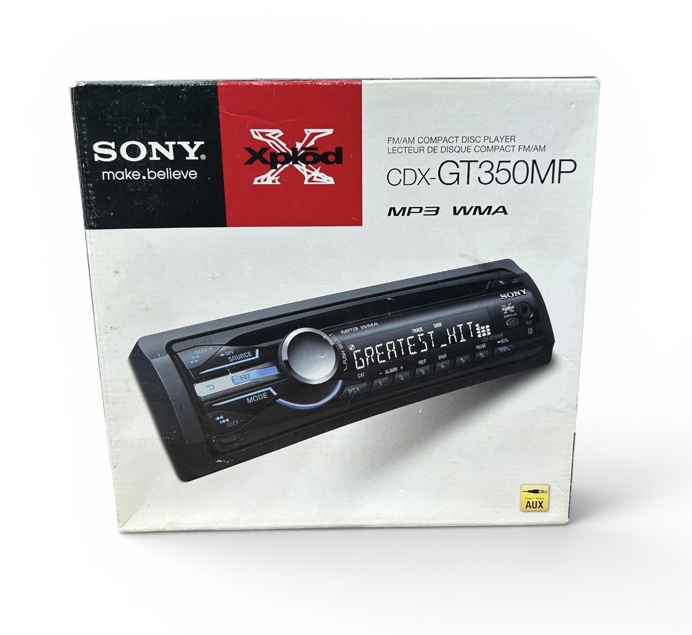 Sony CDX-GT350MP Car Stereo CD Player AUX USB MP3 WMA Head Unit w/ Dash Kit
