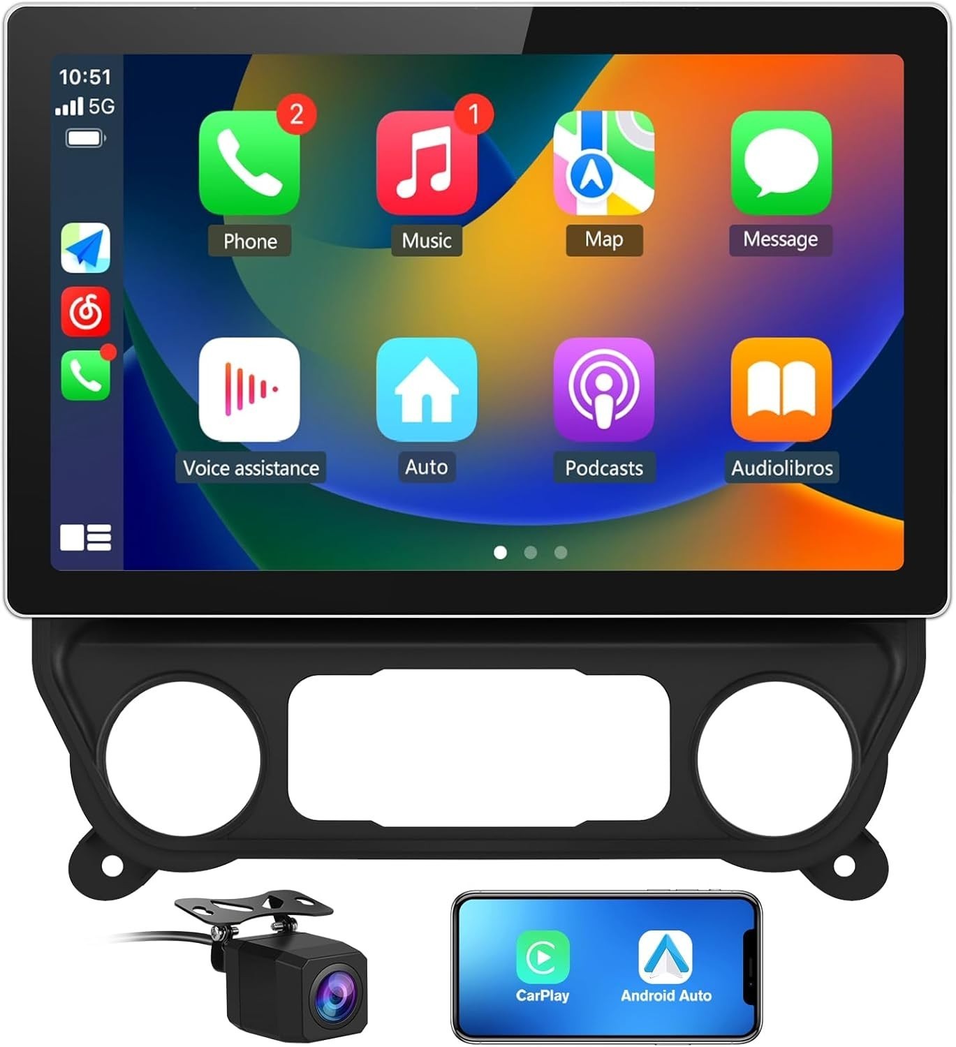 For Chevrolet Silverado Sierra CarPlay Android Car Stereo Radio GPS Mobile Maps