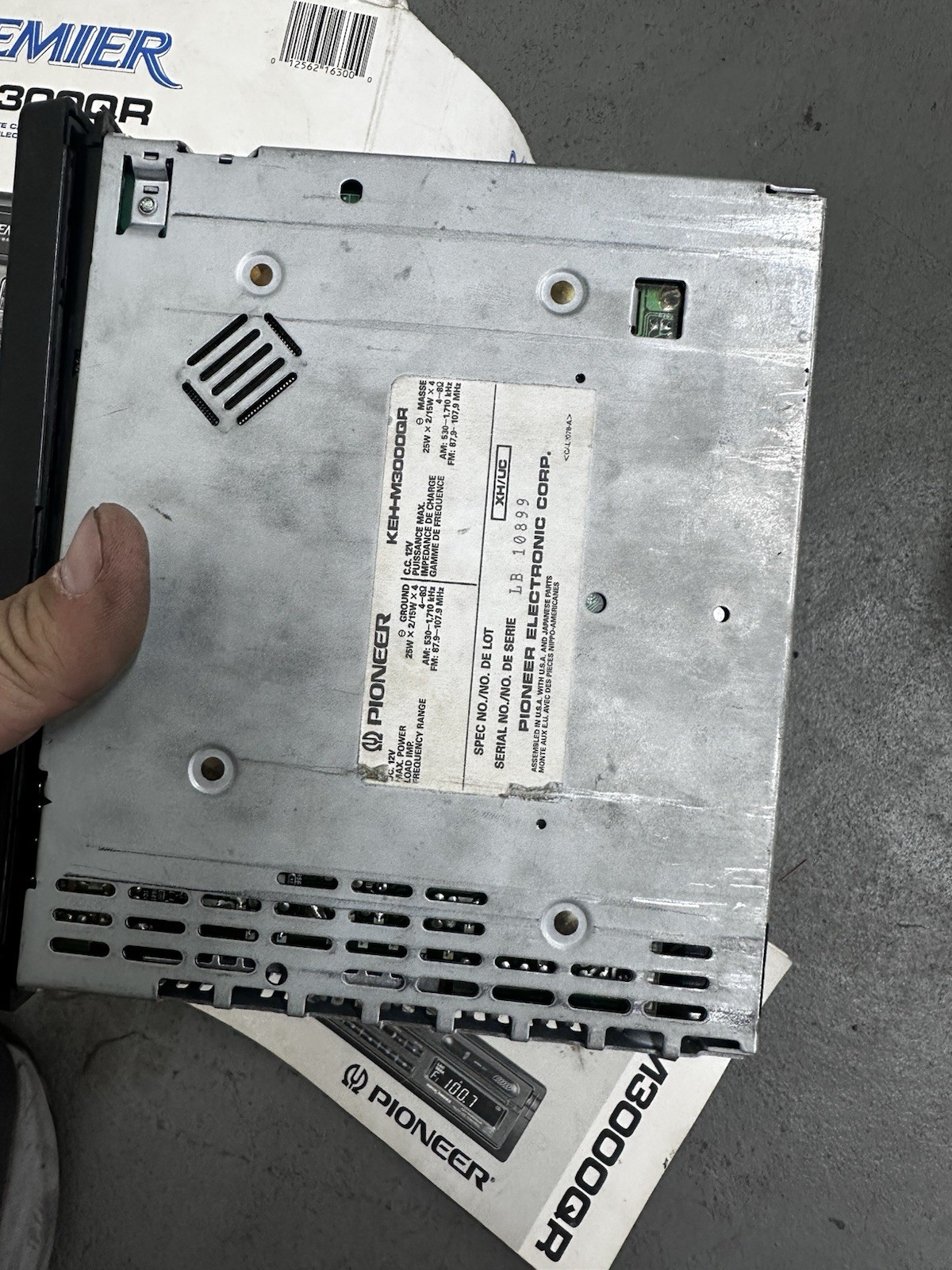 Pioneer Premier KE-300QR Car Stereo For Parts Not Tested