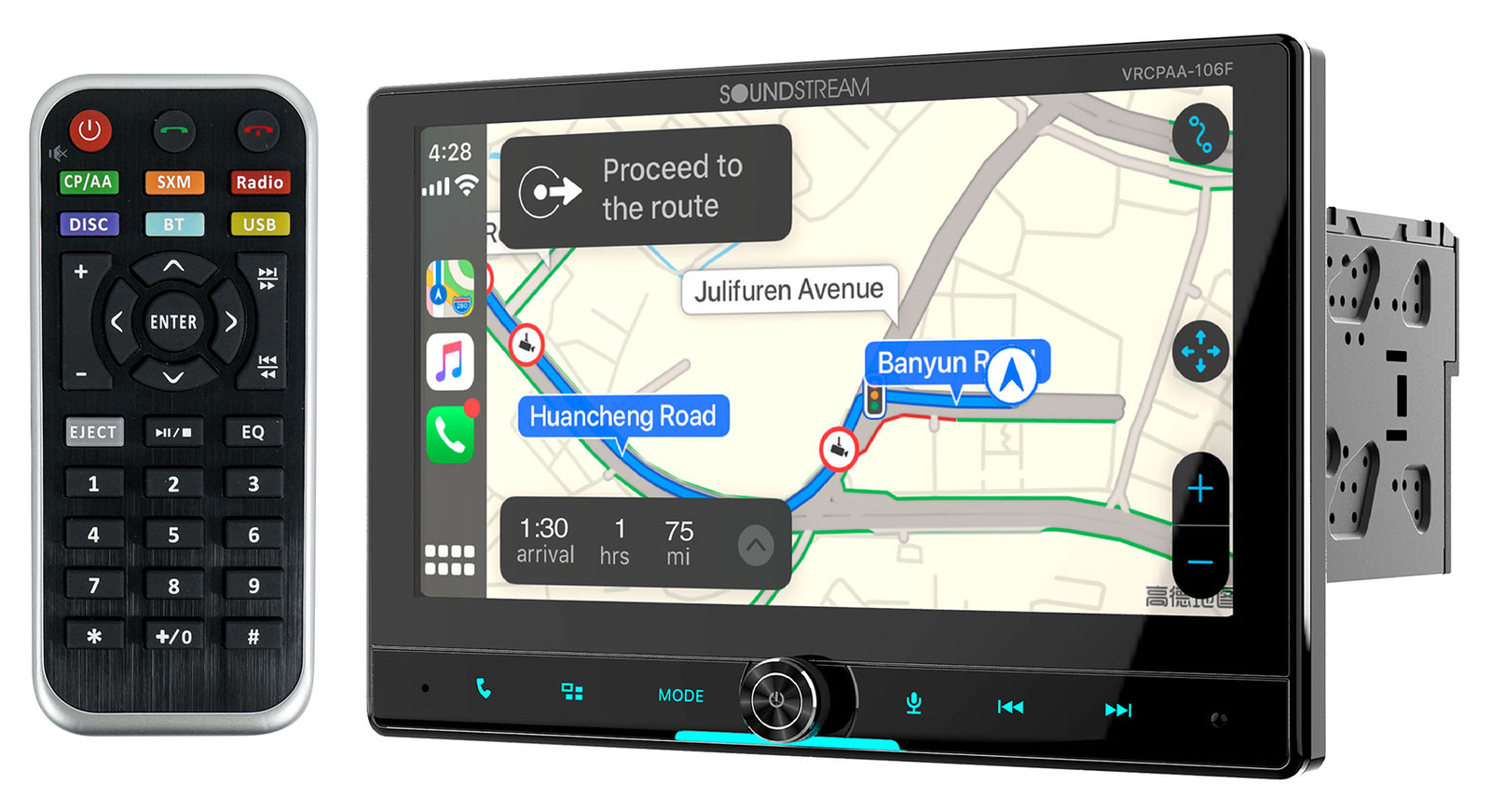 Soundstream VRCPAA-106F 10.6″ Car Monitor Bluetooth/Carplay/Android Receiver