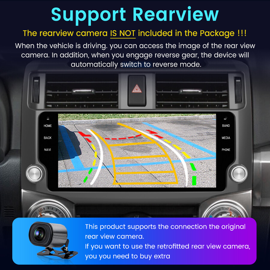 10.33” For 2010-2019 Toyota 4runner Stereo Radio Android 13 Carplay GPS 4+32GB
