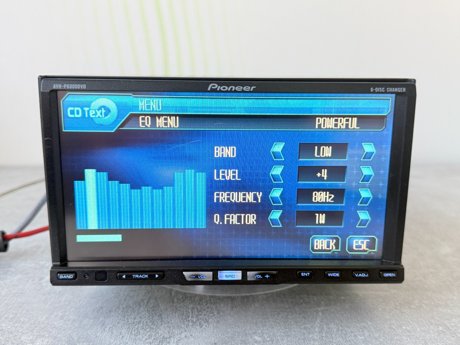 Pioneer AVH-P6000DVD 2DIN 6-Disc Changer DVD CD Touchscreen Car Stereo Multimedi