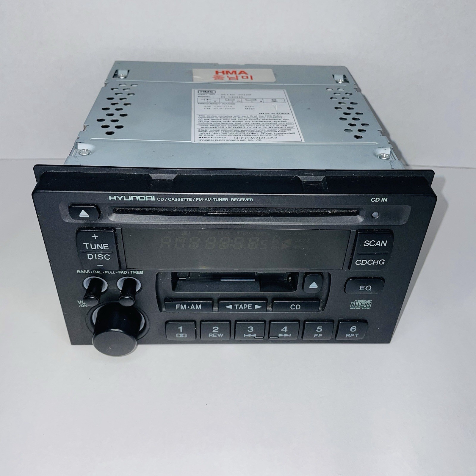 Hyundai XG 2001 2002 2003 Factory Radio Head Unit CD Tape Player OEM 961003L100