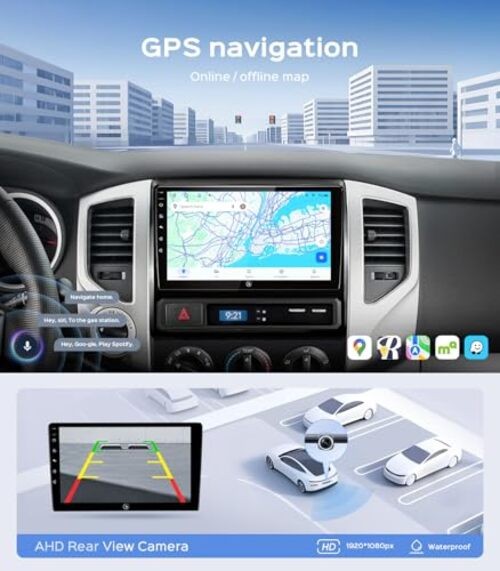 Car Radio Stereo for Toyota Tacoma 2005-2015, 9″ Touch Screen Head Unit 9 Inch