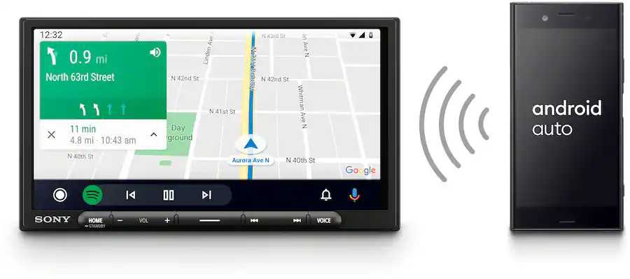 Sony XAV-AX4000 7-Inch Multimedia Receiver with Wireless Car Play/Android Auto